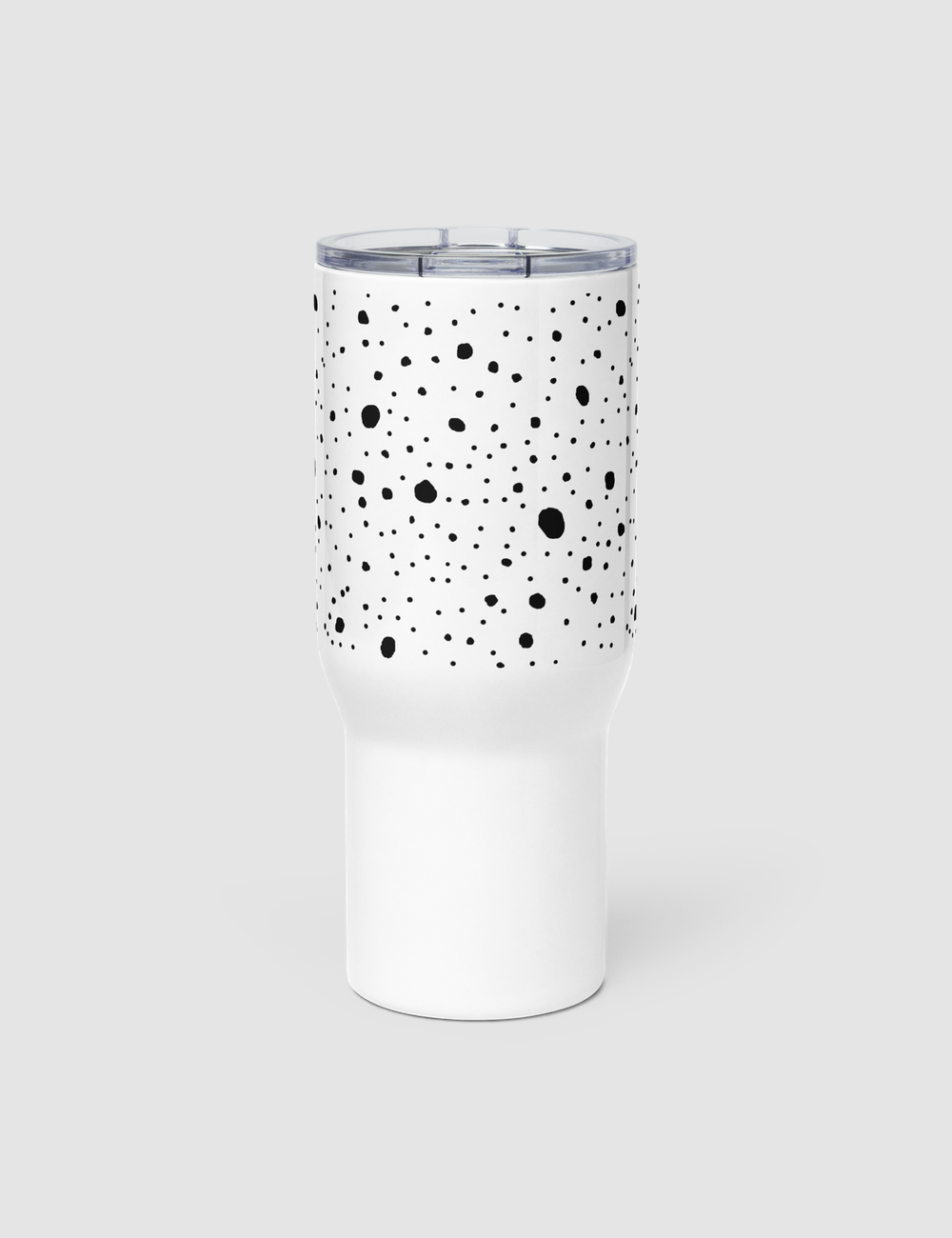 Spotted White Cheetah Animal Print Travel Mug