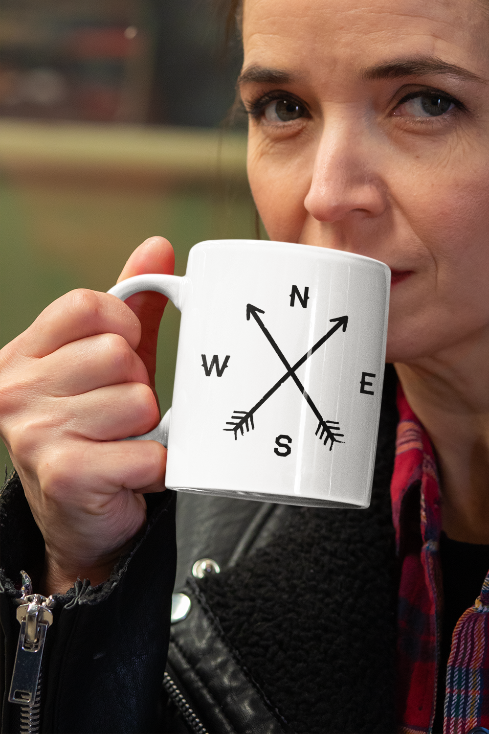 Compass Arrows Classic Coffee Mug