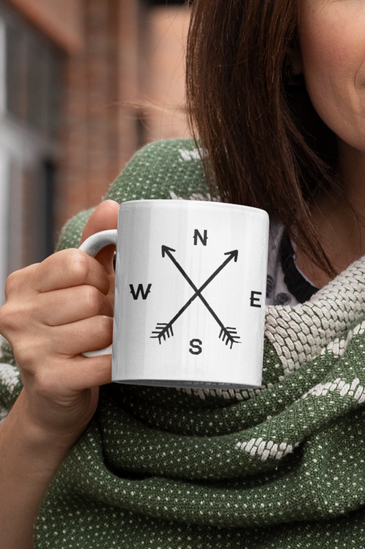 Compass Arrows Classic Coffee Mug